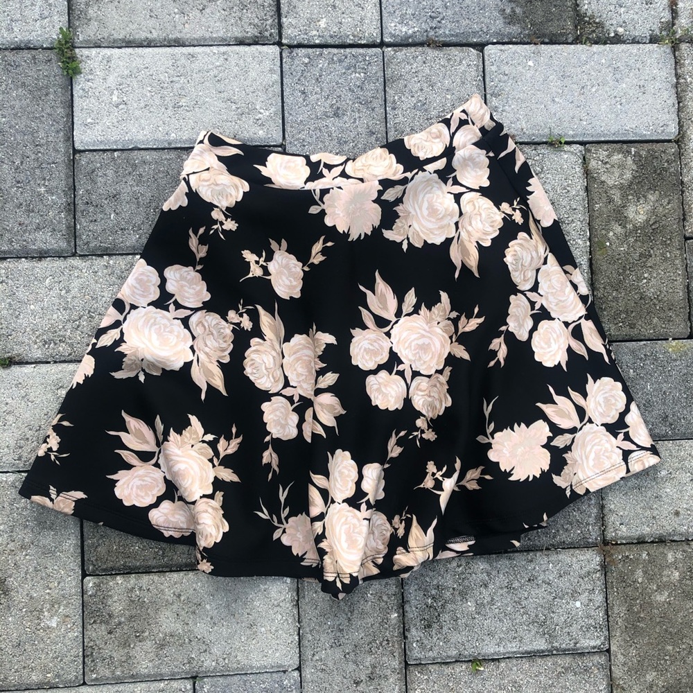 Forever 21 Floral High Skirt